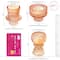 Kate Aspen® Assorted Vintage Ribbed Rose Gold Pink Glass Candlestick Candle Holder Set